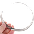 Sterling Silver Choker Band Necklace 48746