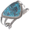 Old Pawn Sterling Silver Kingman Turquoise Bracelet 48748