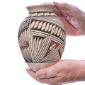 Mata Ortiz Pottery Marble Hand Coiled Olla Vase Artist Signed 0046