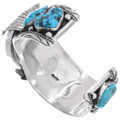Vintage Turquoise Watch Cuff Bracelet Navajo Old Pawn Jewelry 48780