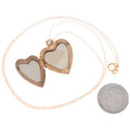 Vintage Gold Locket Heart Pendant 14K Gold Fill 48788