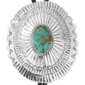 Large Patagonia Turquoise Sterling Silver Bolo Tie 48807