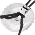 Navajo Turquoise Bolo Tie Large Sterling Silver Concho 48807