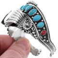 Old Pawn Native American Turquoise Watch Cuff 48834