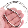 Beaded Sterling Silver Necklace 48846