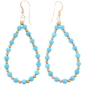 Sleeping Beauty Turquoise Gold Earrings 48876