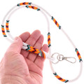 Colorful White Navajo Pattern Neck Badge 48877