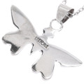 Southwest Multi Stone Inlay Butterfly Pendant Chain Included 48883