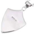 Sterling Silver Turquoise Cobblestone Inlay Pendant 48887