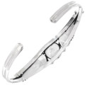 Authentic Navajo Sleeping Beauty Turquoise Ladies Cuff Bracelet 48891