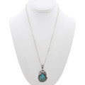 Sterling Silver Turquoise Navajo Pendant 48902