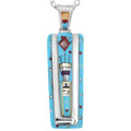 Turquoise Micro Inlay Pendant 48909