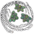 Turquoise Pendant Sterling Silver Link Chain Included 48930