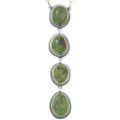 Turquoise Pendant Sterling Silver Link Chain Included 48932