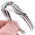 Navajo Sterling Silver Turquoise Bracelet 48938