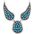 Navajo Turquoise Necklace Genuine Vintage Sleeping Beauty Stones 48940