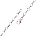 Southwest Native American Sterling Silver Necklace Navajo Link Necklace Design 48940