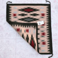 Hand Woven Wool Navajo Rug 2 Feet by 1.7 Feet 48943