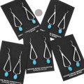 Southwest Native American Turquoise French Hook Earrings 48956