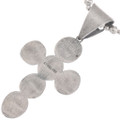 Southwest Silver Turquoise Cross Pendant 48959