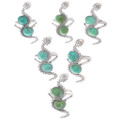 Turquoise Snake Ring Emerald Valley Two Stone Design 48966