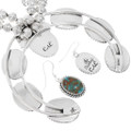 Native American Necklace Sterling Silver Turquoise 48973