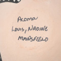 Authentic Acoma Pottery Artist Louis Nadine Mansfield Signed 48993