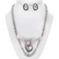 Old Pawn Navajo Necklace Earrings Set 49018