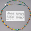 Colorful Native American Beaded Necklace Navajo Artist Andrea Begay 49022