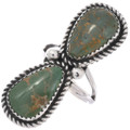 Sterling Silver Green Turquoise Ring 49044