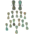 Native American Ladies Ring Nevada Turquoise Stones 49044