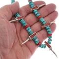 Navajo Beaded Turquoise Necklace Artist 49061