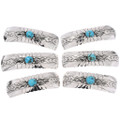 Southwest Sterling Silver Turquoise Hair Barrette 49064