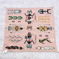 Hand Woven Traditional Yei Design Navajo Rug 49066