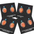 Southwest Spiny Oyster Turquoise Navajo Earrings 49072