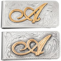 Personalized Money Clip Letter A Southwest Accessory 49087