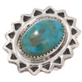 Genuine Turquoise Sterling Silver Ring 49095