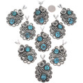 Native American Turquoise Pendant Chain Included 49097