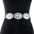 Authentic Zuni Kokopelli Turquoise Concho Belt 49106