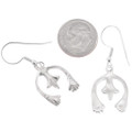 Navajo Naja Sterling Silver Dangle Earrings 49107