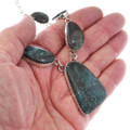 Spiderweb Turquoise Navajo Necklace 49108