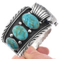 Sterling Silver Turquoise Watch Cuff 49119