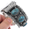 Southwest Native American Turquoise Watch Bracelet 49120