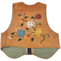 Authentic Native American Vest Hand Beaded Flower Motif 49124
