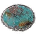 Native American Large Turquoise Belt Buckle 49130