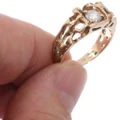Molten Gold Band 1 Carat Diamond Ring 49141
