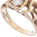 Natural Diamond 1 carat Melted Band 14K Ring 49141