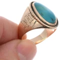 Real Turquoise 14K Gold Ring 49143