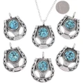 Southwest Turquoise Horseshoe Pendant 49150