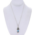Authentic Sterling Silver Navajo Overlay Pendant 49160